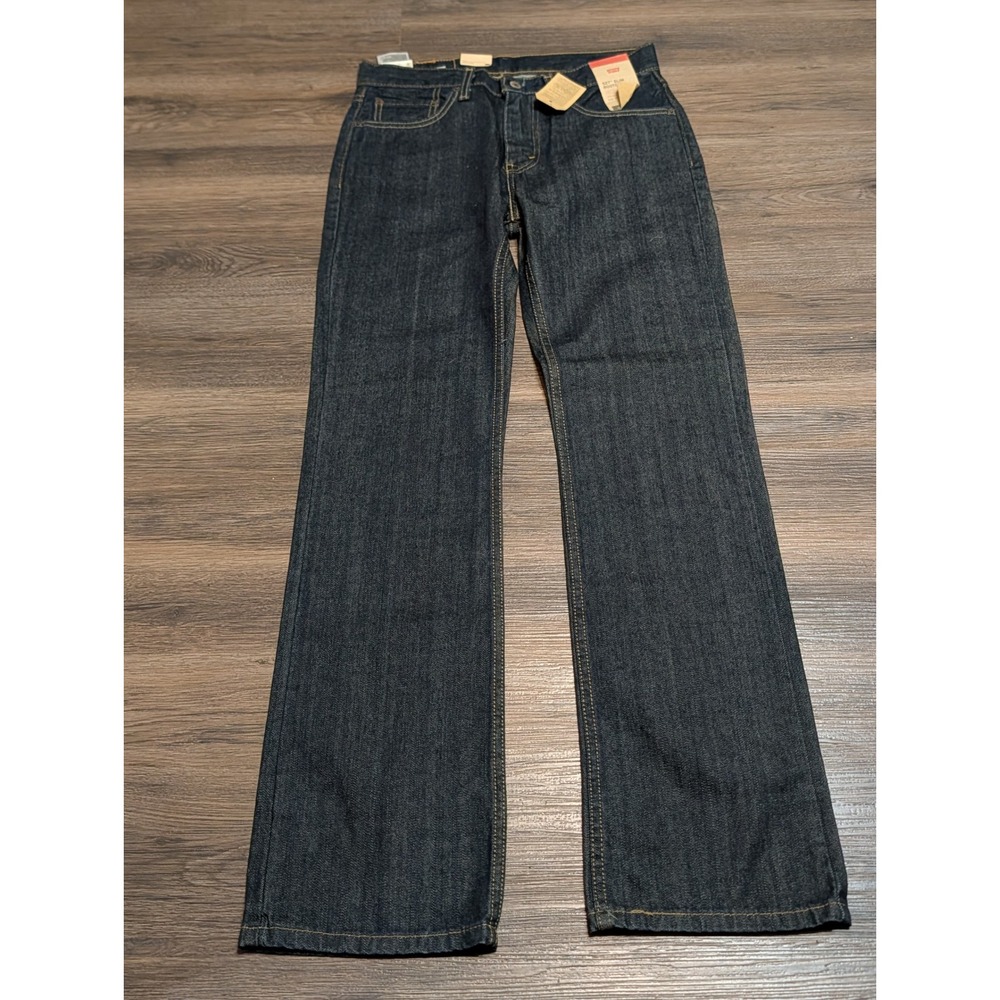 Levis 527 Slim Bootcut Jeans Mens 29x32 Dark Indigo Blue Denim 05527-4010 NWT